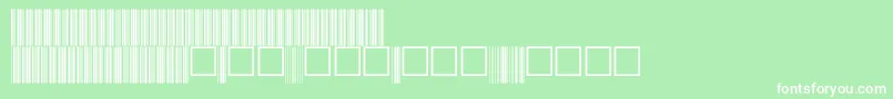 V100018 Font – White Fonts on Green Background