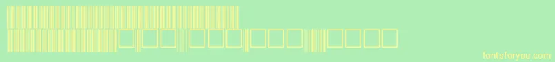 V100018 Font – Yellow Fonts on Green Background