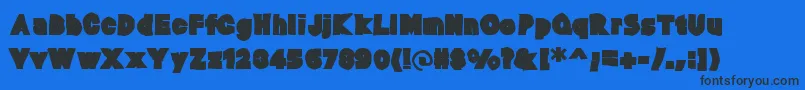 Baltarink Font – Black Fonts on Blue Background