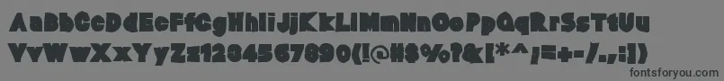 Baltarink-Schriftart – Schwarze Schriften auf grauem Hintergrund