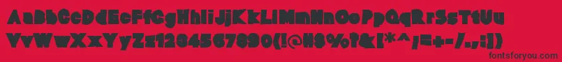 Baltarink Font – Black Fonts on Red Background