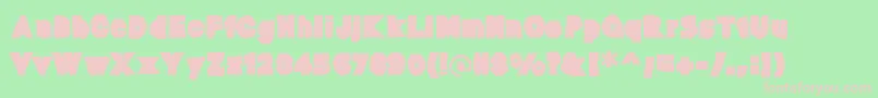 Baltarink Font – Pink Fonts on Green Background