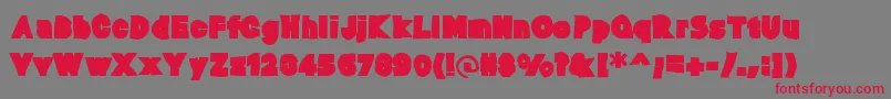 Baltarink Font – Red Fonts on Gray Background