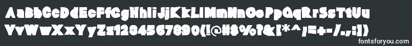 Baltarink Font – White Fonts on Black Background