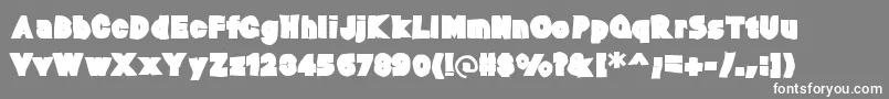 Baltarink Font – White Fonts on Gray Background