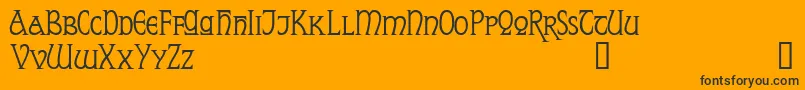 ReynardDemo Font – Black Fonts on Orange Background