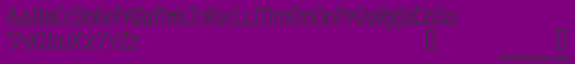 Шрифт ReynardDemo – чёрные шрифты на фиолетовом фоне
