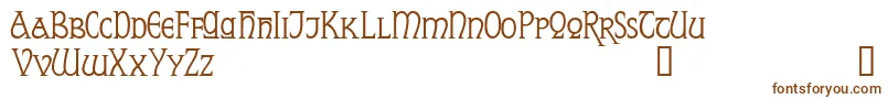 Шрифт ReynardDemo – коричневые шрифты на белом фоне