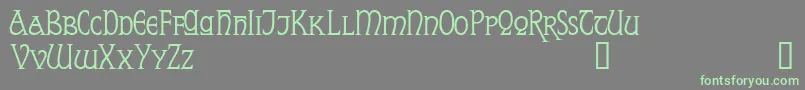 フォントReynardDemo – 灰色の背景に緑のフォント