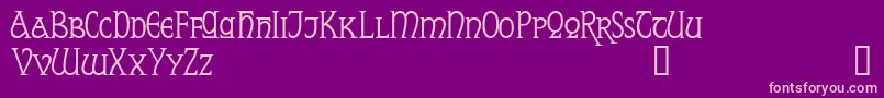 ReynardDemo Font – Pink Fonts on Purple Background