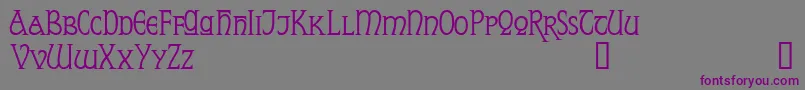 Шрифт ReynardDemo – фиолетовые шрифты на сером фоне