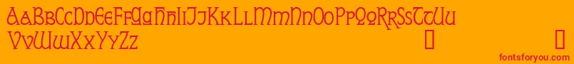 ReynardDemo Font – Red Fonts on Orange Background