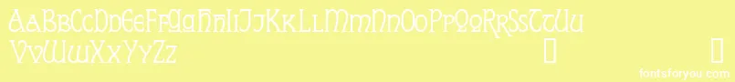 ReynardDemo Font – White Fonts on Yellow Background