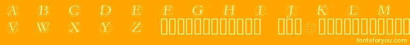 Grafoi Font – Yellow Fonts on Orange Background