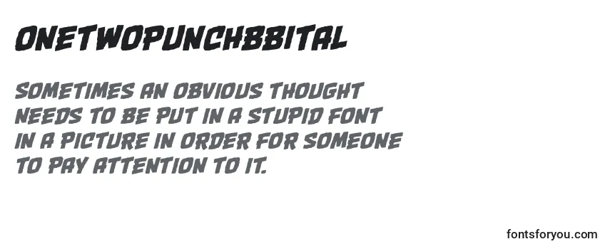 OnetwopunchbbItal Font