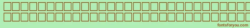 SultanMedium Font – Brown Fonts on Green Background