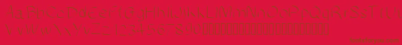 Manuscrite Font – Brown Fonts on Red Background