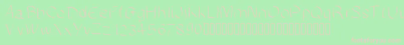 Manuscrite Font – Pink Fonts on Green Background