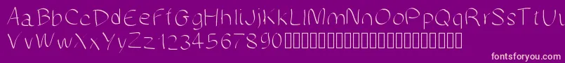 Manuscrite Font – Pink Fonts on Purple Background