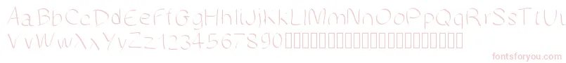 Manuscrite Font – Pink Fonts on White Background