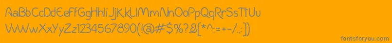 IncolhuaL Font – Gray Fonts on Orange Background