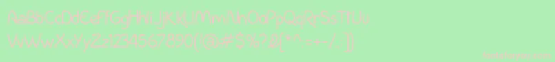 IncolhuaL Font – Pink Fonts on Green Background