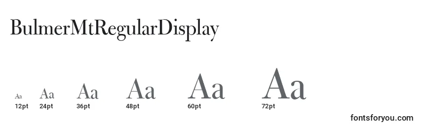 BulmerMtRegularDisplay Font Sizes