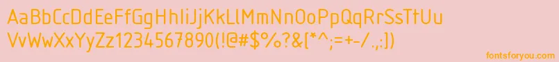 More about IsonormRegular Font IsonormRegular Font – Orange Fonts on Pink Background