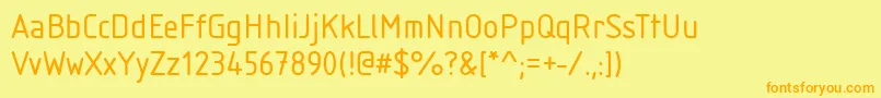 More about IsonormRegular Font IsonormRegular Font – Orange Fonts on Yellow Background
