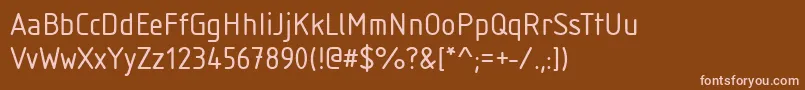 Подробнее о шрифте IsonormRegular Шрифт IsonormRegular – розовые шрифты на коричневом фоне