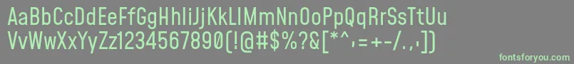 Шрифт MohaveRegular – зелёные шрифты на сером фоне