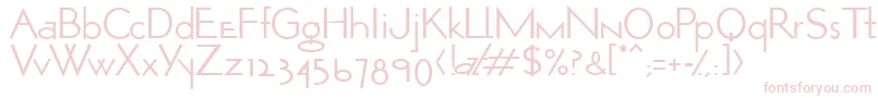 Optio Font – Pink Fonts on White Background