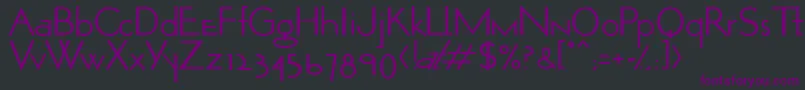 Optio Font – Purple Fonts on Black Background