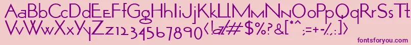 Optio Font – Purple Fonts on Pink Background