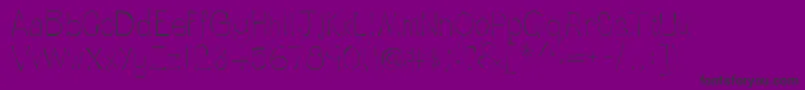 LinotypetapesideLight Font – Black Fonts on Purple Background
