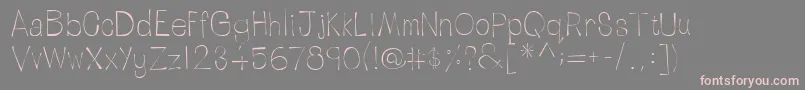 LinotypetapesideLight Font – Pink Fonts on Gray Background