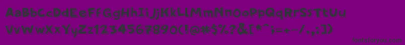 PfamateurThinsolid Font – Black Fonts on Purple Background