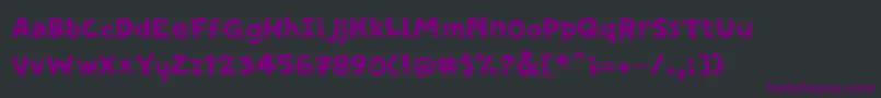 Шрифт PfamateurThinsolid – фиолетовые шрифты на чёрном фоне