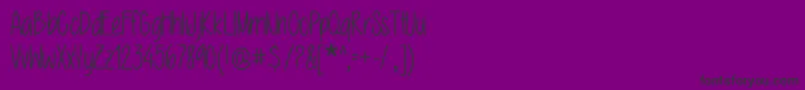 En savoir plus sur la police MacilynnMarie Police MacilynnMarie – polices noires sur fond violet