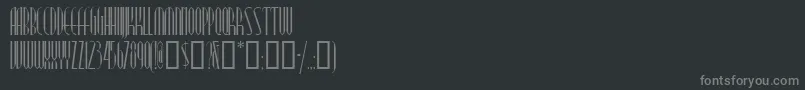 Więcej informacji o czcionce Moderntypography Czcionka Moderntypography – szare czcionki na czarnym tle