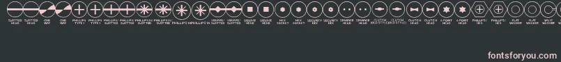 FastenersJl Font – Pink Fonts on Black Background