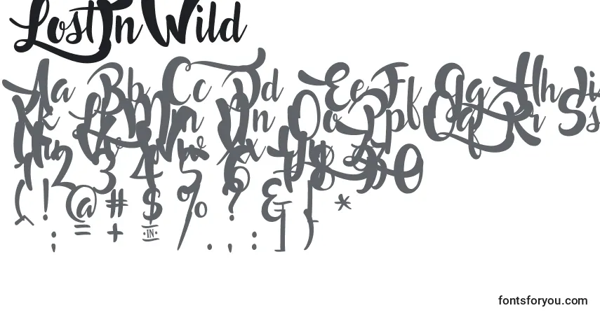 LostInWild (39735)-fontti – aakkoset, numerot, erikoismerkit