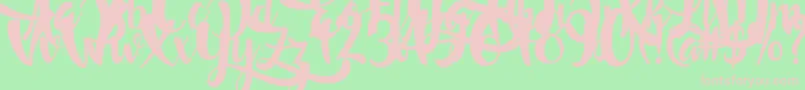 LostInWild Font – Pink Fonts on Green Background