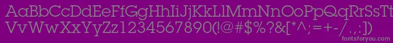 LubalingraphstdBook-Schriftart – Graue Schriften auf violettem Hintergrund