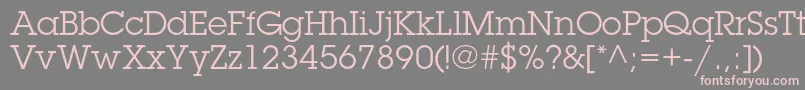 LubalingraphstdBook Font – Pink Fonts on Gray Background