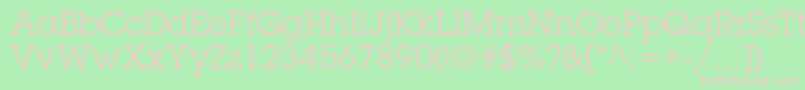 LubalingraphstdBook Font – Pink Fonts on Green Background