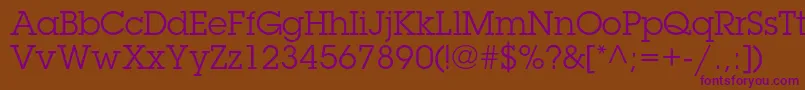Шрифт LubalingraphstdBook – фиолетовые шрифты на коричневом фоне