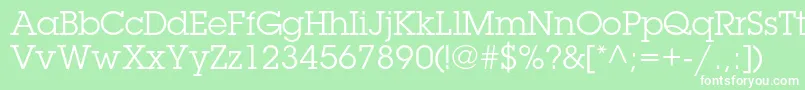 LubalingraphstdBook Font – White Fonts on Green Background