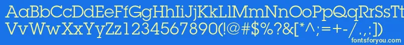 Шрифт LubalingraphstdBook – жёлтые шрифты на синем фоне