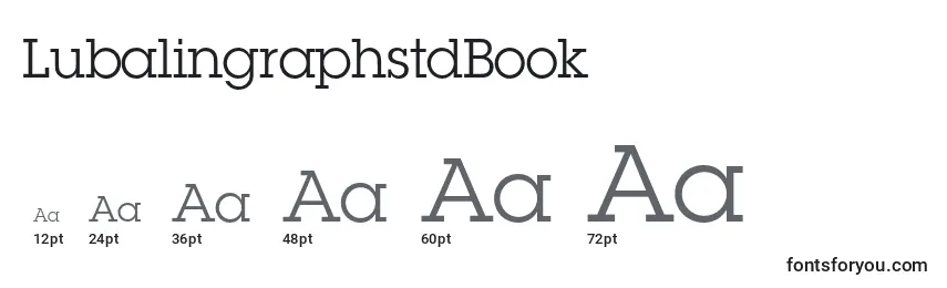 Размеры шрифта LubalingraphstdBook